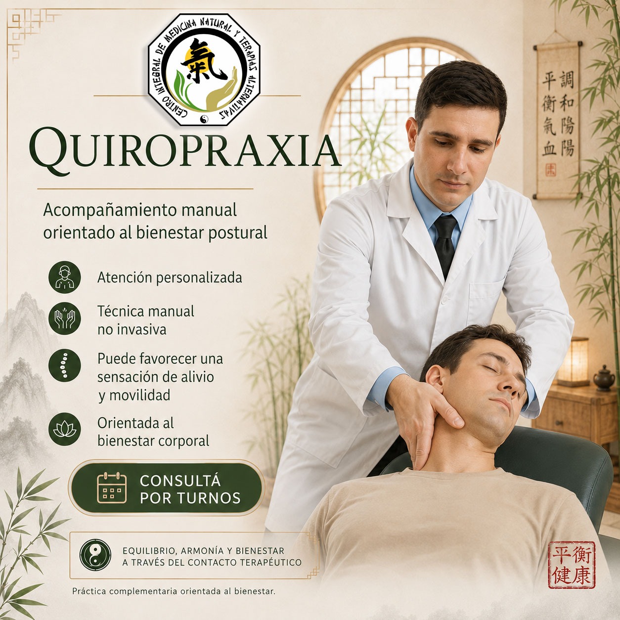 Sesión de Quiropraxia